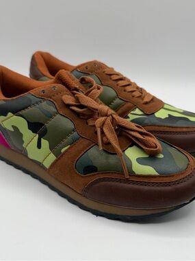 Dollhouse Camo Platform Sneakers Brown Pink Y2K Chunky Women’s 7
